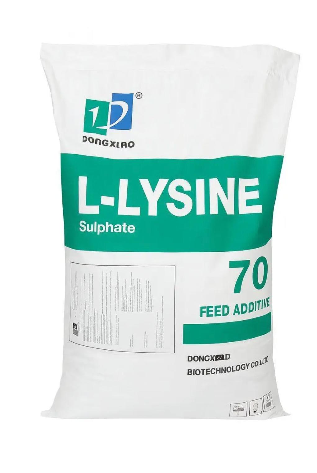 L-Lysine Sulphate 70 feed additive product bag